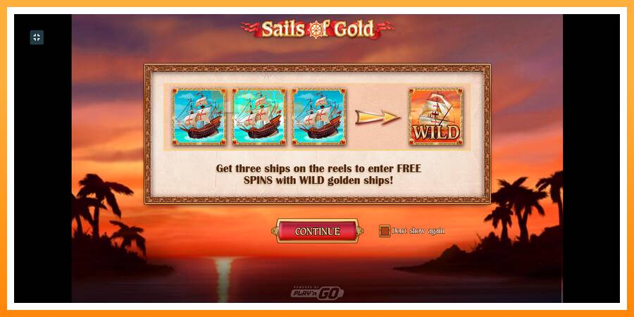 ลองสัมผัสเครื่องดูครับ Sails of Gold, รูปภาพ 1: เล่นเพื่อเงิน