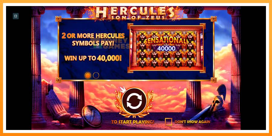 ลองสัมผัสเครื่องดูครับ Hercules Son of Zeus, รูปภาพ 1: เล่นเพื่อเงิน