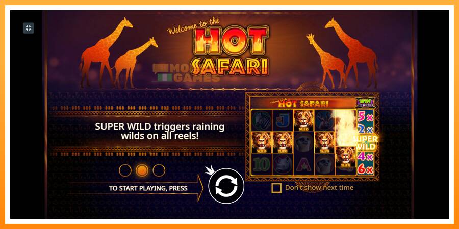 ลองสัมผัสเครื่องดูครับ Hot Safari, รูปภาพ 1: เล่นเพื่อเงิน