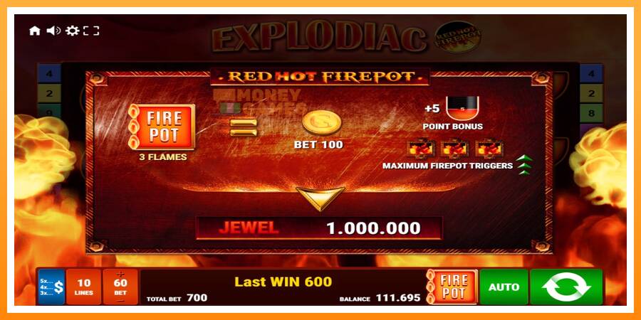 ลองสัมผัสเครื่องดูครับ Explodiac Red Hot Firepot, รูปภาพ 6: เล่นเพื่อเงิน