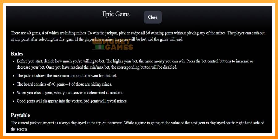 ลองสัมผัสเครื่องดูครับ Epic Gems, รูปภาพ 4: เล่นเพื่อเงิน