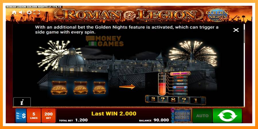 ลองสัมผัสเครื่องดูครับ Roman Legion Golden Nights, รูปภาพ 6: เล่นเพื่อเงิน