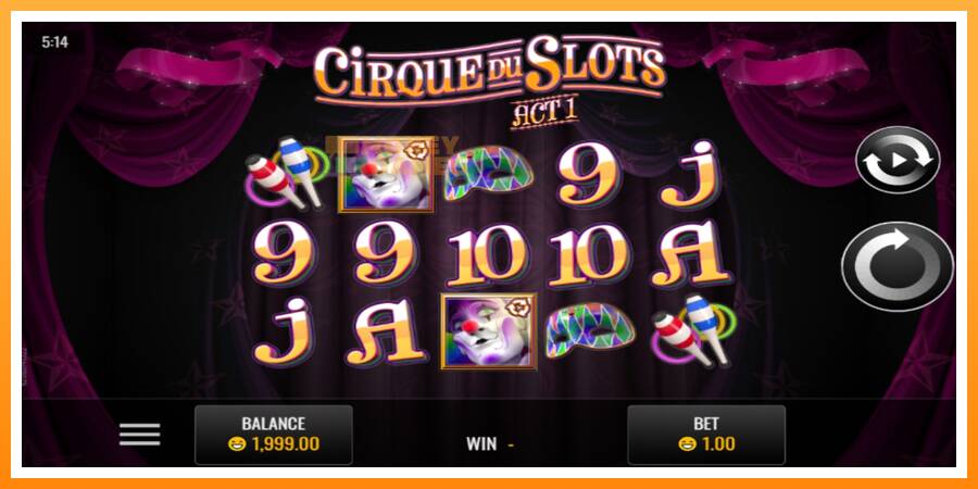 ลองสัมผัสเครื่องดูครับ Cirque du Slots, รูปภาพ 1: เล่นเพื่อเงิน