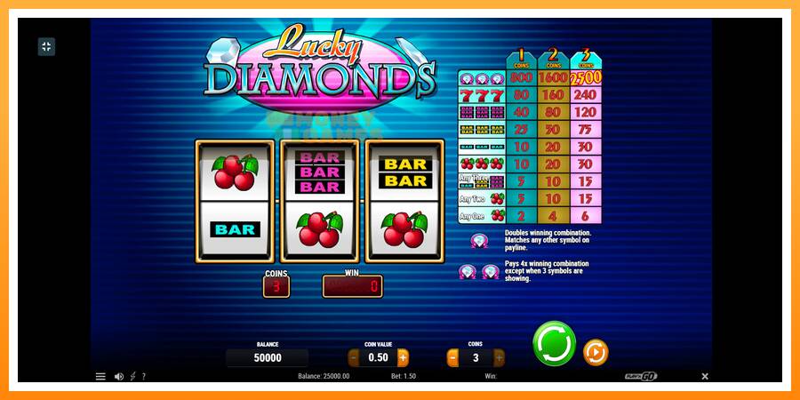 ลองสัมผัสเครื่องดูครับ Lucky Diamonds, รูปภาพ 1: เล่นเพื่อเงิน