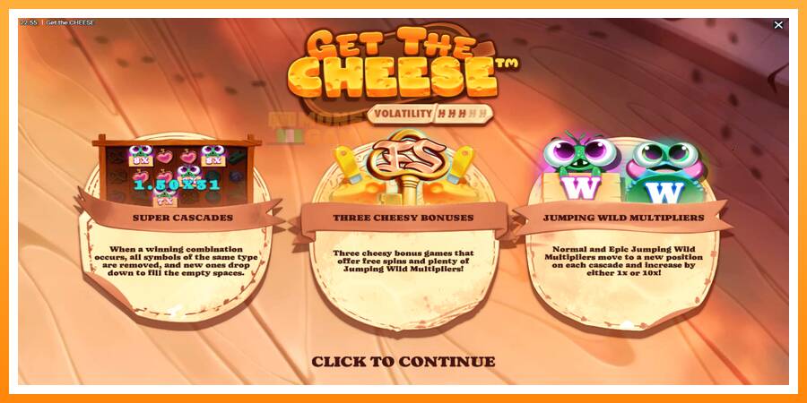 ลองสัมผัสเครื่องดูครับ Get The Cheese, รูปภาพ 1: เล่นเพื่อเงิน