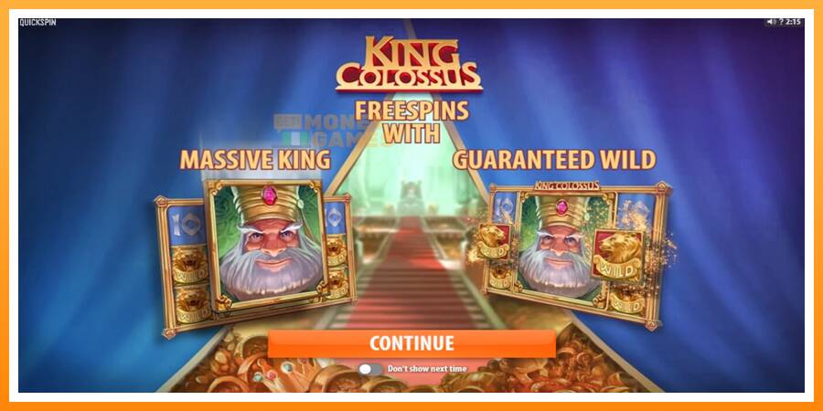 ลองสัมผัสเครื่องดูครับ King Colossus, รูปภาพ 1: เล่นเพื่อเงิน