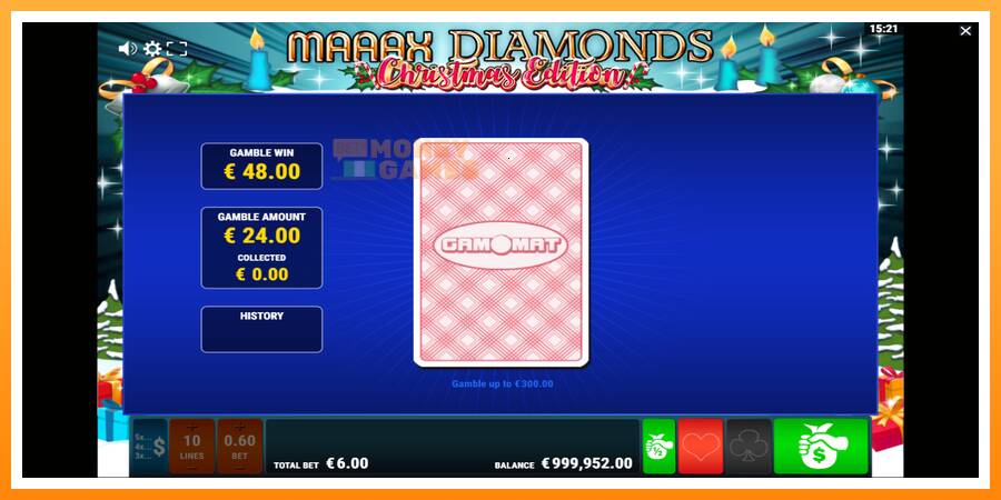 ลองสัมผัสเครื่องดูครับ Maaax Diamonds Christmas Edition, รูปภาพ 4: เล่นเพื่อเงิน