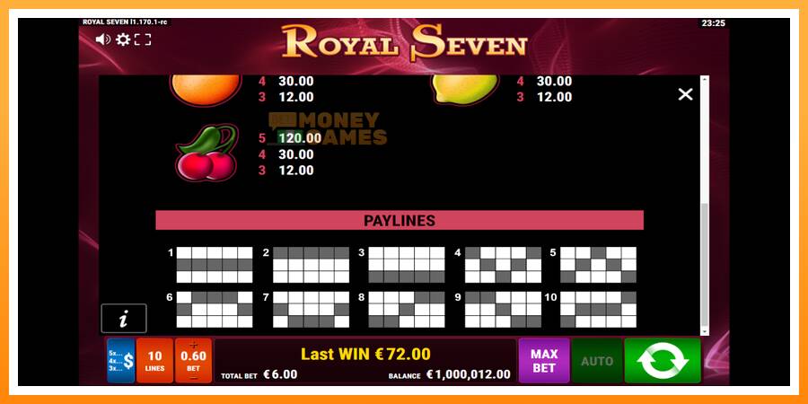 ลองสัมผัสเครื่องดูครับ Royal Seven, รูปภาพ 7: เล่นเพื่อเงิน