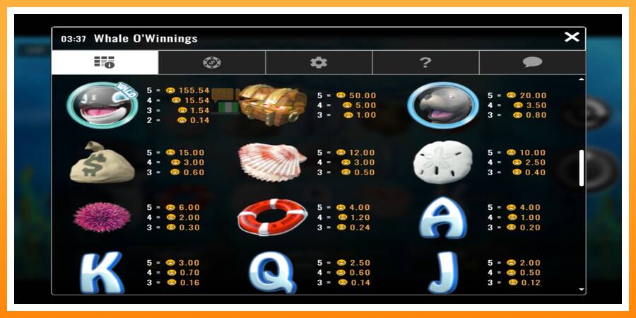 ลองสัมผัสเครื่องดูครับ Whale O’Winnings, รูปภาพ 4: เล่นเพื่อเงิน