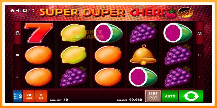 ลองสัมผัสเครื่องดูครับ Super Duper Cherry Red Hot Firepot, รูปภาพ 1: เล่นเพื่อเงิน