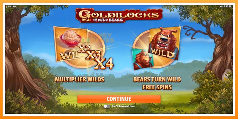 ลองสัมผัสเครื่องดูครับ Goldilocks and the Wild Bears, รูปภาพ 1: เล่นเพื่อเงิน