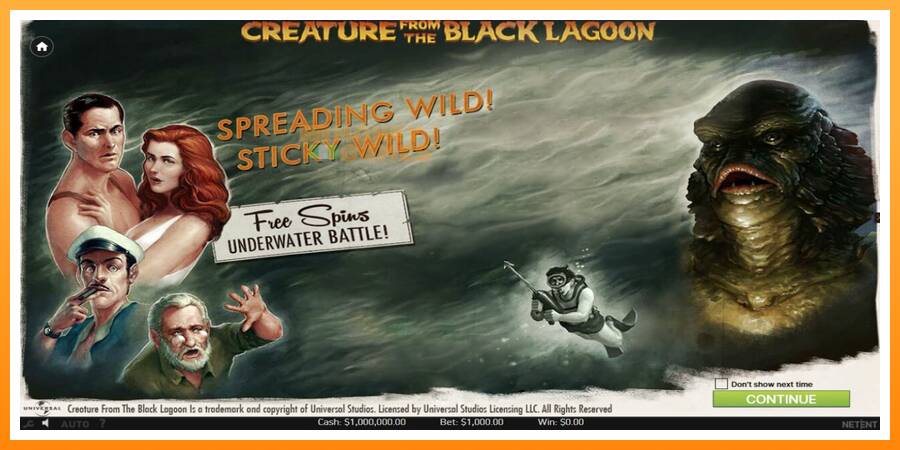 ลองสัมผัสเครื่องดูครับ Creature From The Black Lagoon, รูปภาพ 1: เล่นเพื่อเงิน