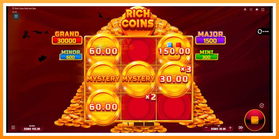 ลองสัมผัสเครื่องดูครับ Rich Coins Hold and Spin, รูปภาพ 4: เล่นเพื่อเงิน