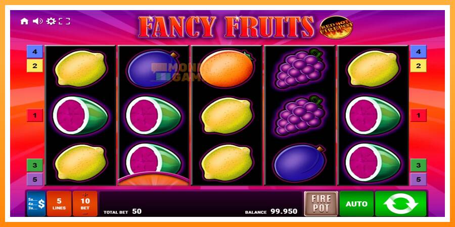 ลองสัมผัสเครื่องดูครับ Fancy Fruits Red Hot Firepot, รูปภาพ 1: เล่นเพื่อเงิน