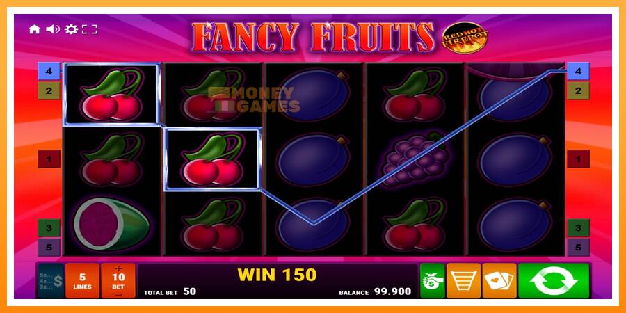 ลองสัมผัสเครื่องดูครับ Fancy Fruits Red Hot Firepot, รูปภาพ 2: เล่นเพื่อเงิน