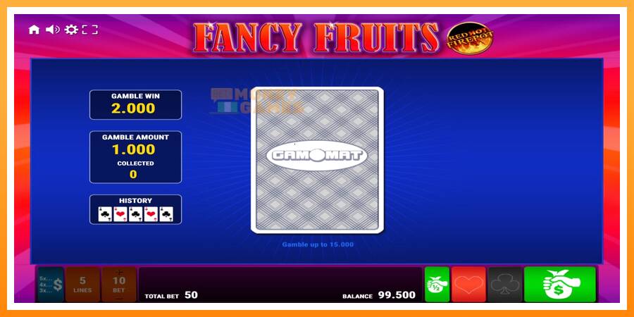 ลองสัมผัสเครื่องดูครับ Fancy Fruits Red Hot Firepot, รูปภาพ 4: เล่นเพื่อเงิน