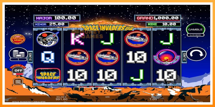 ลองสัมผัสเครื่องดูครับ Space Invaders Win and Spin, รูปภาพ 2: เล่นเพื่อเงิน