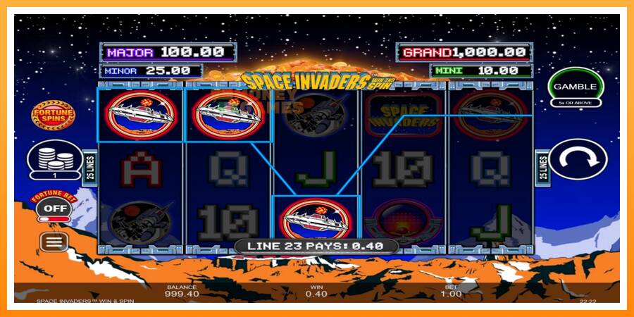 ลองสัมผัสเครื่องดูครับ Space Invaders Win and Spin, รูปภาพ 3: เล่นเพื่อเงิน