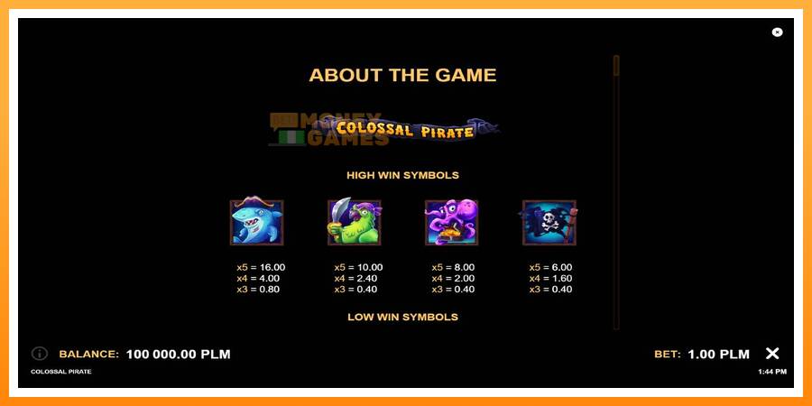 ลองสัมผัสเครื่องดูครับ Colossal Pirate, รูปภาพ 7: เล่นเพื่อเงิน