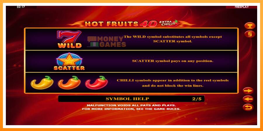 ลองสัมผัสเครื่องดูครับ Hot Fruits 40 Extra Chillis, รูปภาพ 5: เล่นเพื่อเงิน