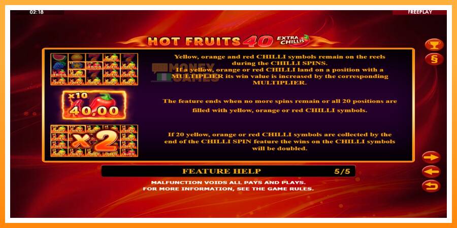 ลองสัมผัสเครื่องดูครับ Hot Fruits 40 Extra Chillis, รูปภาพ 6: เล่นเพื่อเงิน