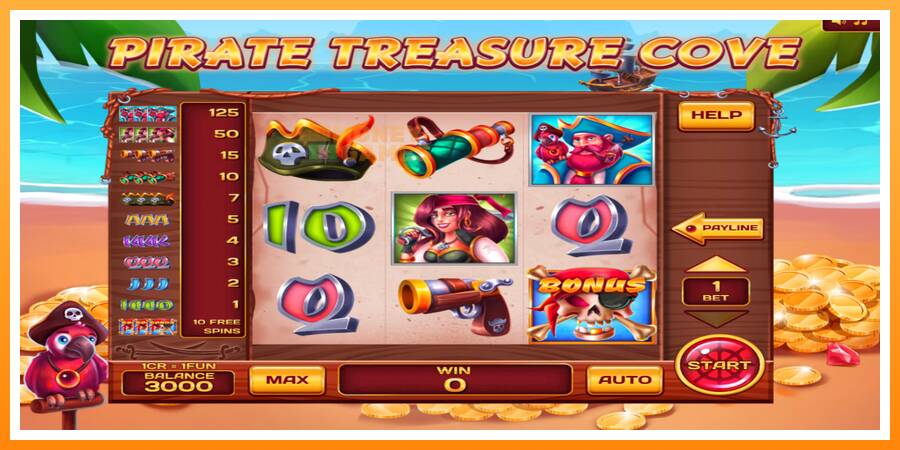 ลองสัมผัสเครื่องดูครับ Pirate Treasure Cove 3x3, รูปภาพ 1: เล่นเพื่อเงิน