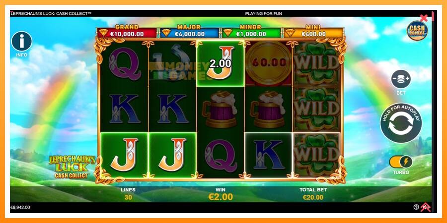 ลองสัมผัสเครื่องดูครับ Leprechauns Luck Cash Collect Megaways PowerPlay Jackpot, รูปภาพ 3: เล่นเพื่อเงิน