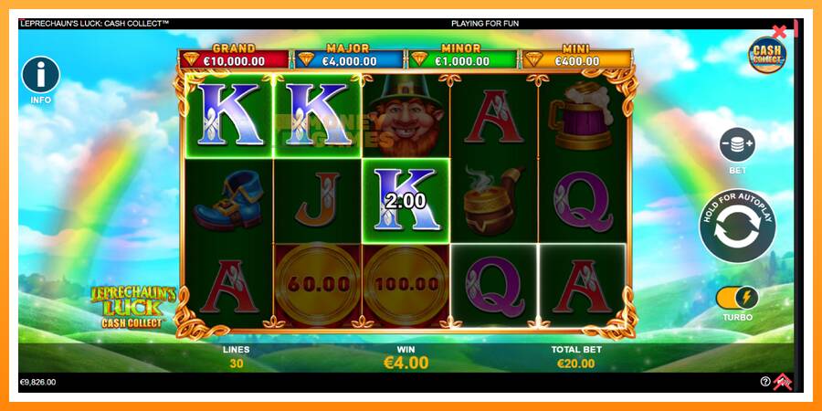 ลองสัมผัสเครื่องดูครับ Leprechauns Luck Cash Collect Megaways PowerPlay Jackpot, รูปภาพ 4: เล่นเพื่อเงิน