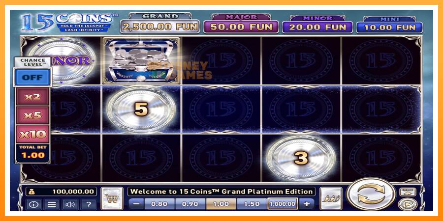 ลองสัมผัสเครื่องดูครับ 15 Coins Grand Platinum Edition, รูปภาพ 2: เล่นเพื่อเงิน