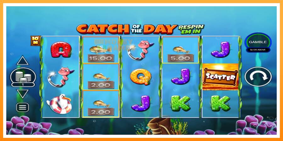 ลองสัมผัสเครื่องดูครับ Catch of the Day Respin Em In, รูปภาพ 1: เล่นเพื่อเงิน