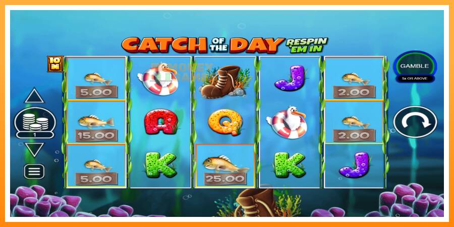 ลองสัมผัสเครื่องดูครับ Catch of the Day Respin Em In, รูปภาพ 2: เล่นเพื่อเงิน