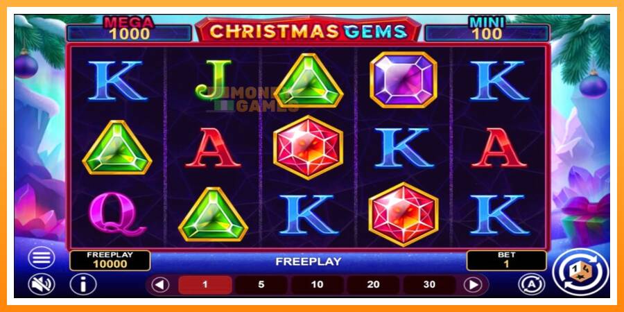 ลองสัมผัสเครื่องดูครับ Christmas Gems Hold & Win, รูปภาพ 2: เล่นเพื่อเงิน