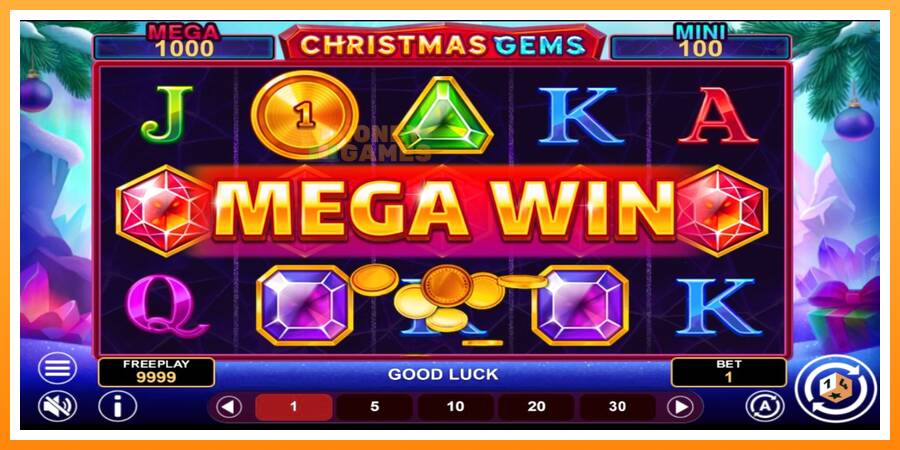 ลองสัมผัสเครื่องดูครับ Christmas Gems Hold & Win, รูปภาพ 3: เล่นเพื่อเงิน