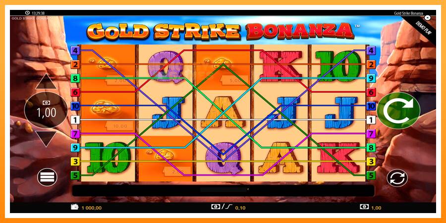 ลองสัมผัสเครื่องดูครับ Gold Strike Bonanza, รูปภาพ 1: เล่นเพื่อเงิน