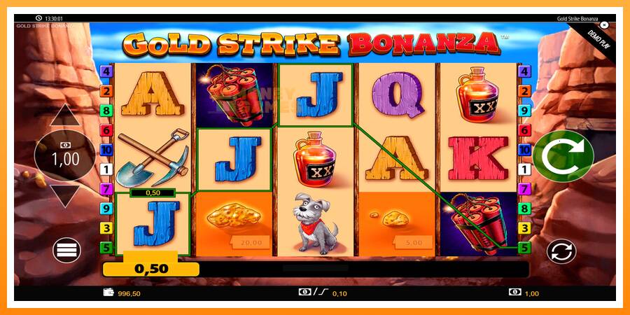 ลองสัมผัสเครื่องดูครับ Gold Strike Bonanza, รูปภาพ 2: เล่นเพื่อเงิน