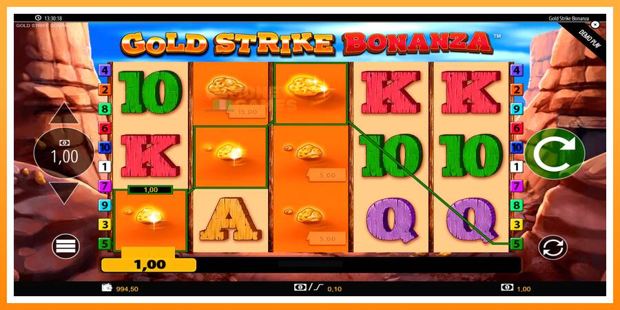 ลองสัมผัสเครื่องดูครับ Gold Strike Bonanza, รูปภาพ 3: เล่นเพื่อเงิน