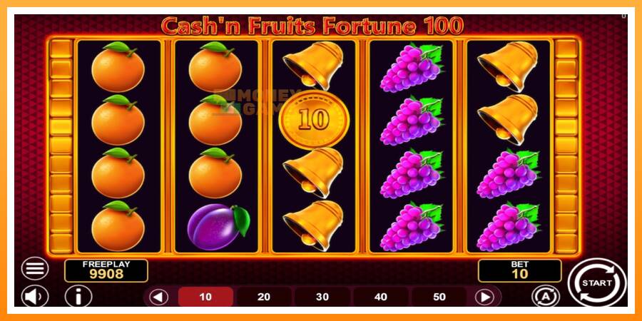 ลองสัมผัสเครื่องดูครับ Cashn Fruits Fortune 100, รูปภาพ 3: เล่นเพื่อเงิน