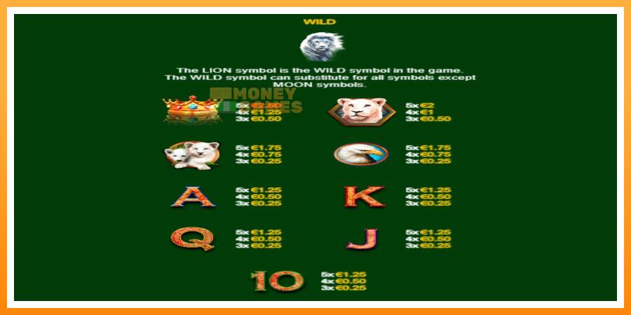 ลองสัมผัสเครื่องดูครับ Full Moon: White King PowerPlay Jackpot, รูปภาพ 6: เล่นเพื่อเงิน