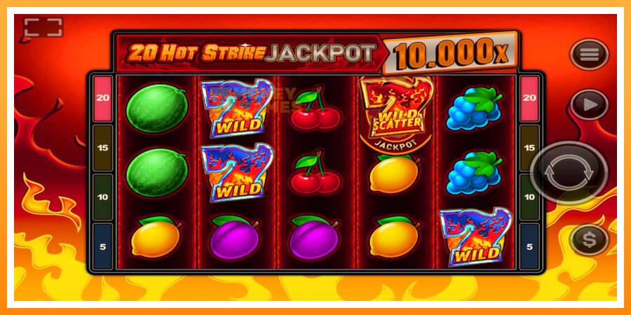 ลองสัมผัสเครื่องดูครับ 20 Hot Strike Jackpot, รูปภาพ 2: เล่นเพื่อเงิน