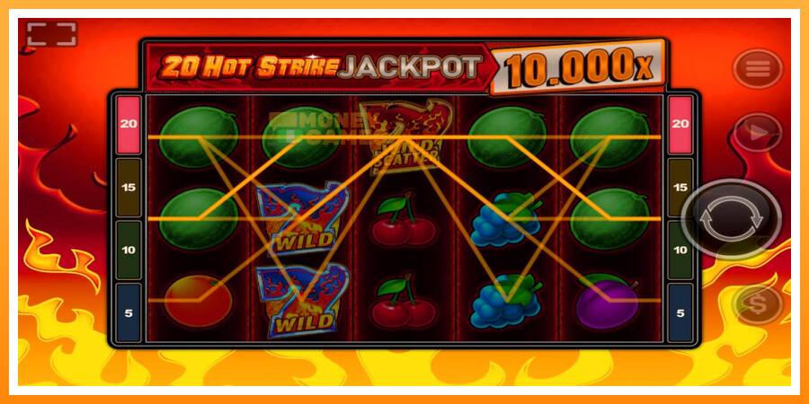 ลองสัมผัสเครื่องดูครับ 20 Hot Strike Jackpot, รูปภาพ 3: เล่นเพื่อเงิน