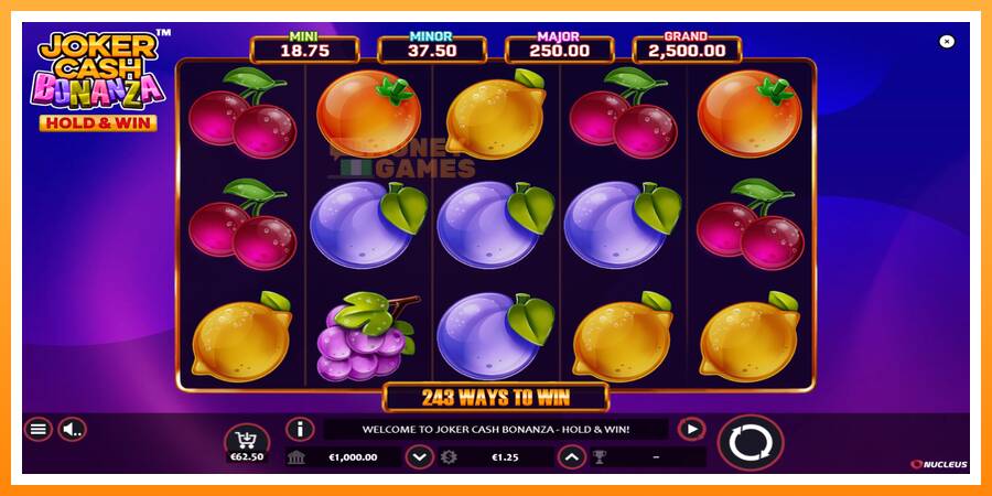 ลองสัมผัสเครื่องดูครับ Joker Cash Bonanza - Hold & Win, รูปภาพ 1: เล่นเพื่อเงิน