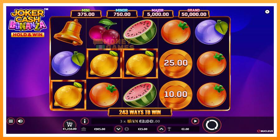 ลองสัมผัสเครื่องดูครับ Joker Cash Bonanza - Hold & Win, รูปภาพ 3: เล่นเพื่อเงิน