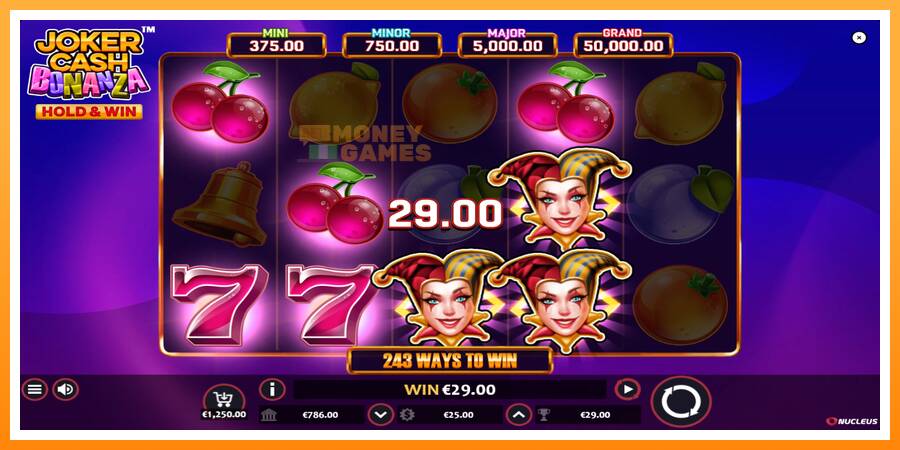 ลองสัมผัสเครื่องดูครับ Joker Cash Bonanza - Hold & Win, รูปภาพ 4: เล่นเพื่อเงิน