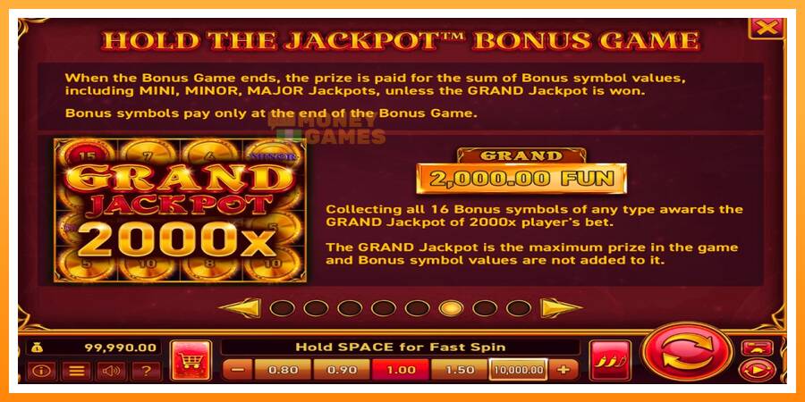 ลองสัมผัสเครื่องดูครับ 16 Coins Grand Gold Edition Halloween Jackpots, รูปภาพ 5: เล่นเพื่อเงิน