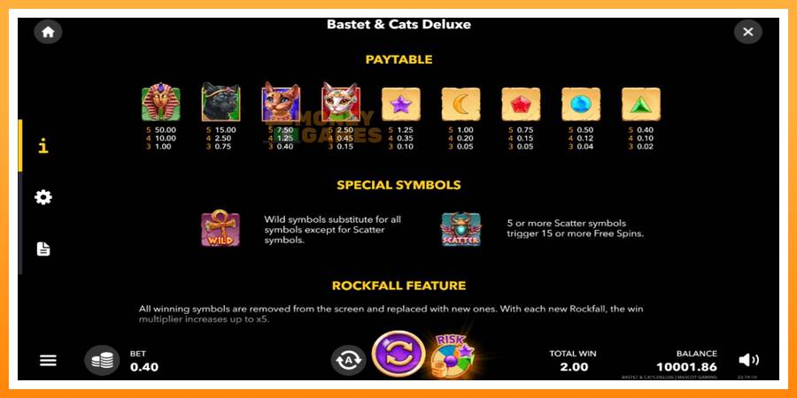 ลองสัมผัสเครื่องดูครับ Bastet & Cats Deluxe, รูปภาพ 5: เล่นเพื่อเงิน