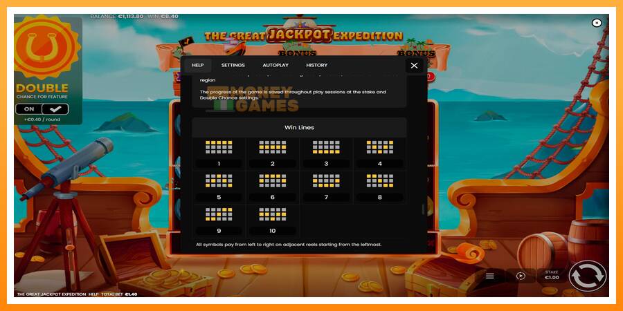 ลองสัมผัสเครื่องดูครับ The Great Jackpot Expedition, รูปภาพ 7: เล่นเพื่อเงิน