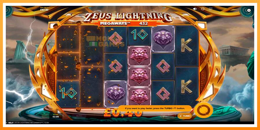 ลองสัมผัสเครื่องดูครับ Zeus Lightning Megaways, รูปภาพ 3: เล่นเพื่อเงิน