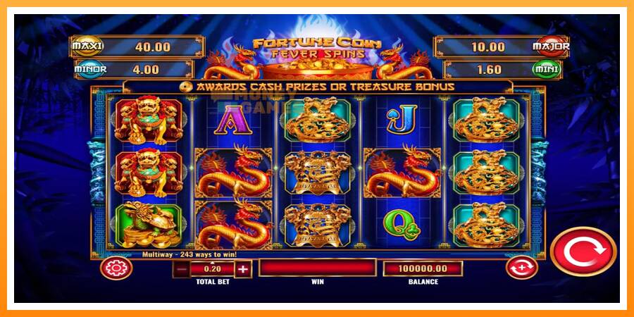 ลองสัมผัสเครื่องดูครับ Fortune Coin Fever Spins, รูปภาพ 1: เล่นเพื่อเงิน