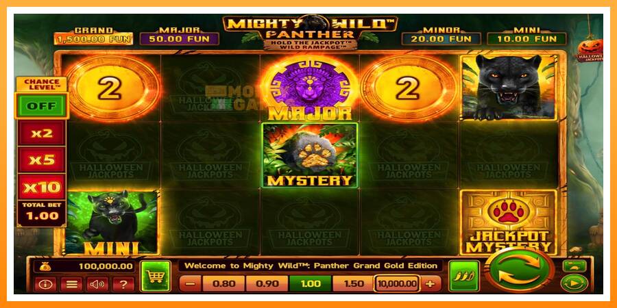 ลองสัมผัสเครื่องดูครับ Mighty Wild: Panther Grand Gold Edition Halloween Jackpots, รูปภาพ 1: เล่นเพื่อเงิน