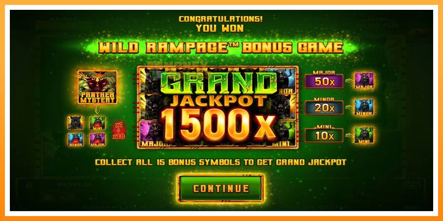 ลองสัมผัสเครื่องดูครับ Mighty Wild: Panther Grand Gold Edition Halloween Jackpots, รูปภาพ 3: เล่นเพื่อเงิน